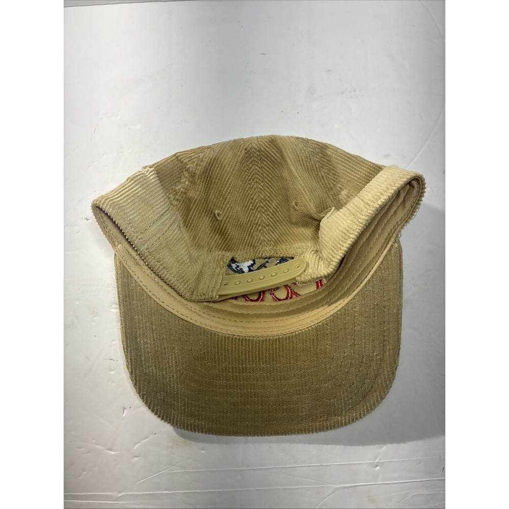 Coors Golden Colorado Corduroy Hat Beige Beer Logo Strapback Cap One Size - Picture 3 of 5